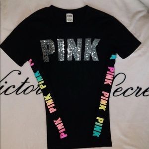 ISO pink rainbow with bling campus crew